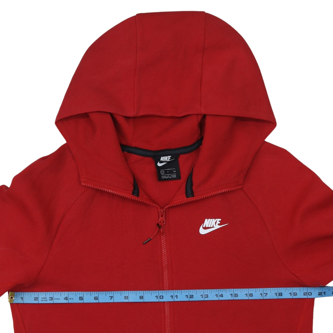 Nike Men's Red Full Zip Hoodie Size S Regular Fit