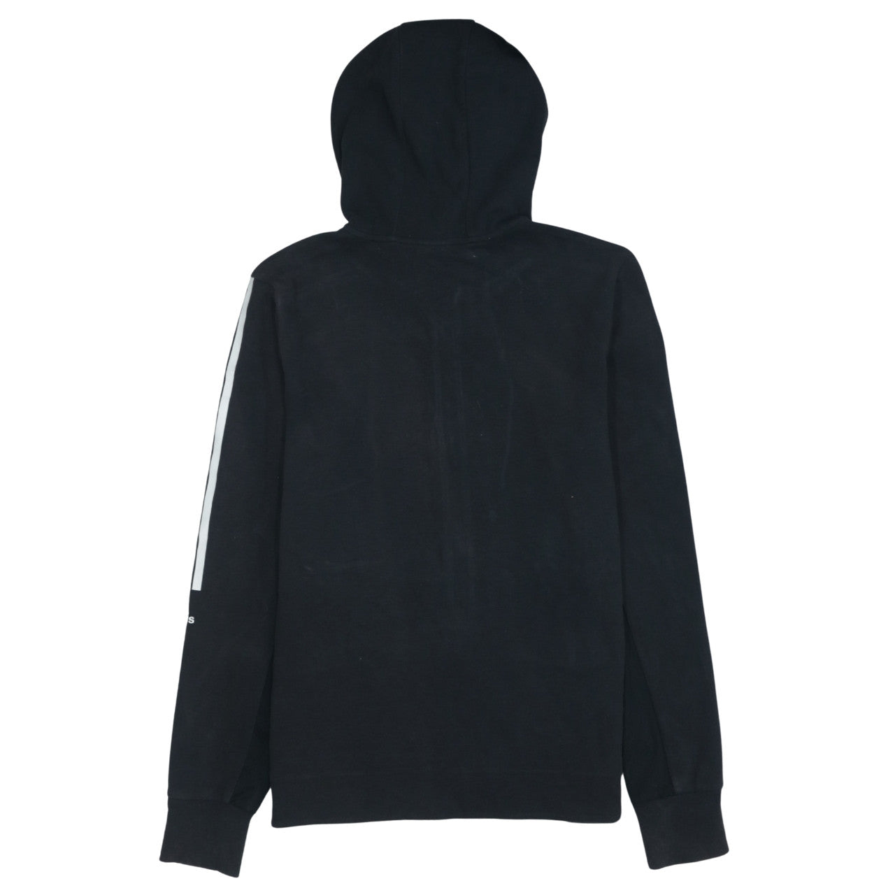 Adidas Women Black Full Zip Hoodie Medium Hooded Sweatshirt