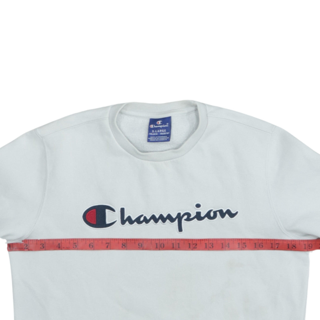 Champion Boys White Logo Pullover Sweatshirt 14 Years