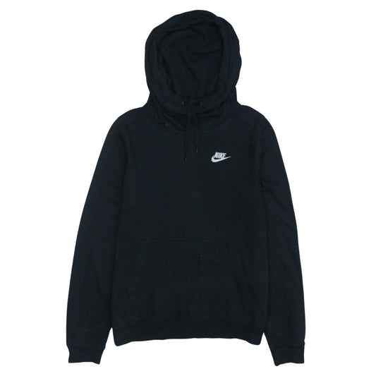 Nike Women's Black Pullover Hoodie Small Viscose Blend Lined Sportswear
