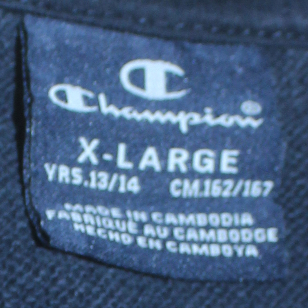 Champion Boys Blue Crew Neck Logo Pullover Sweatshirt 13-14 Years