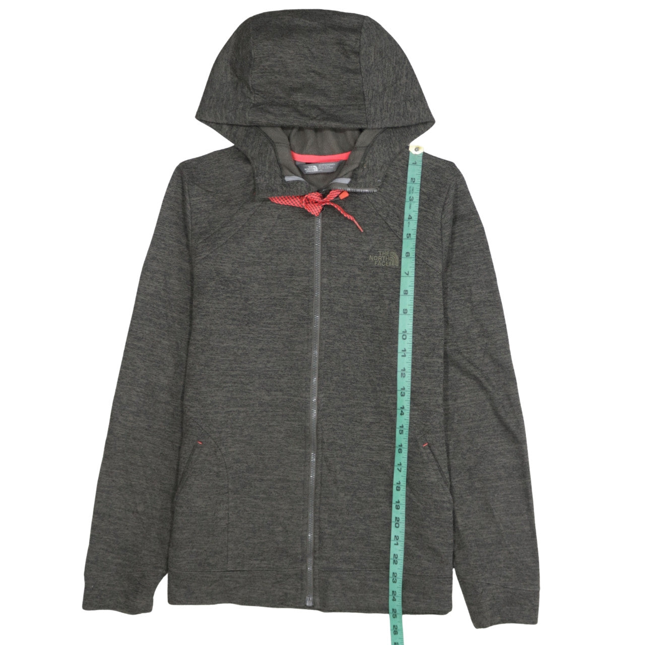 The North Face Women's Grey Full Zip Hoodie Size L Polyester Outdoor