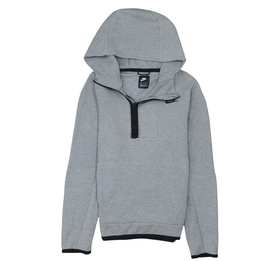 Nike Men's Grey XS 1/2 Zip Hoodie Pullover Sweatshirt