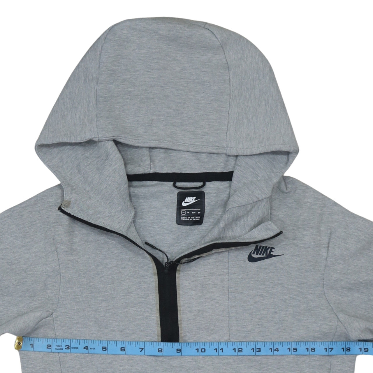 Nike Men's Grey XS 1/2 Zip Hoodie Pullover Sweatshirt