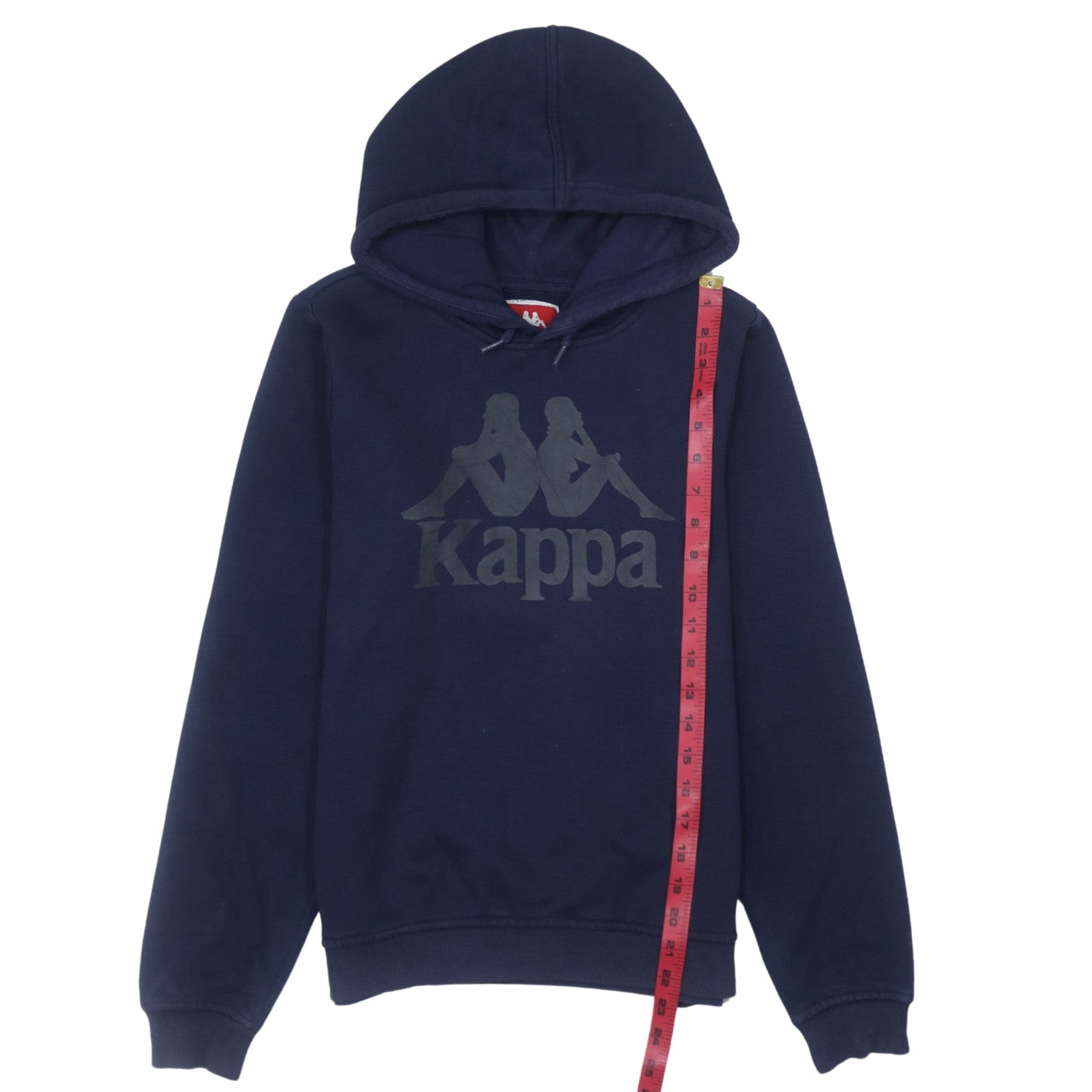 Kappa Men's Blue XS Pullover Hoodie with Logo Print