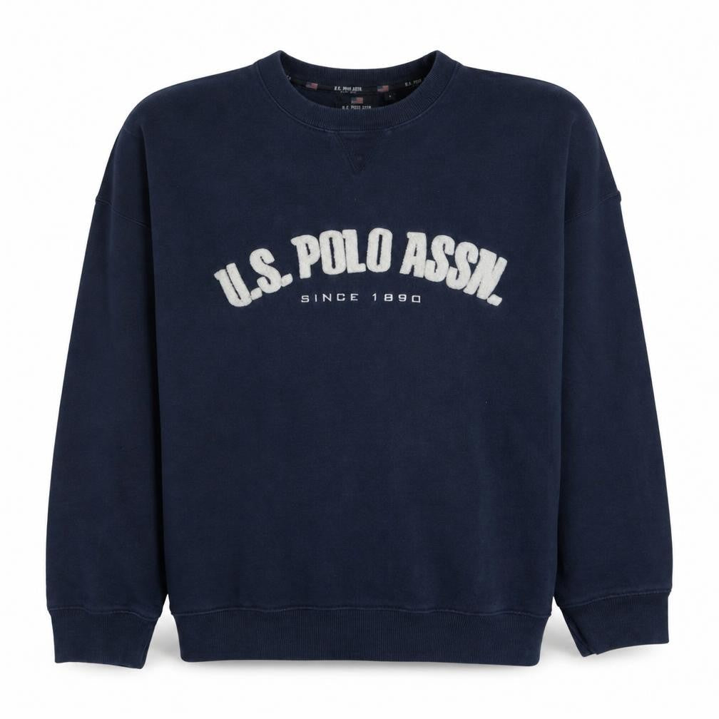 U.S. Polo Assn. Men's Blue Logo Pullover Sweatshirt Size L