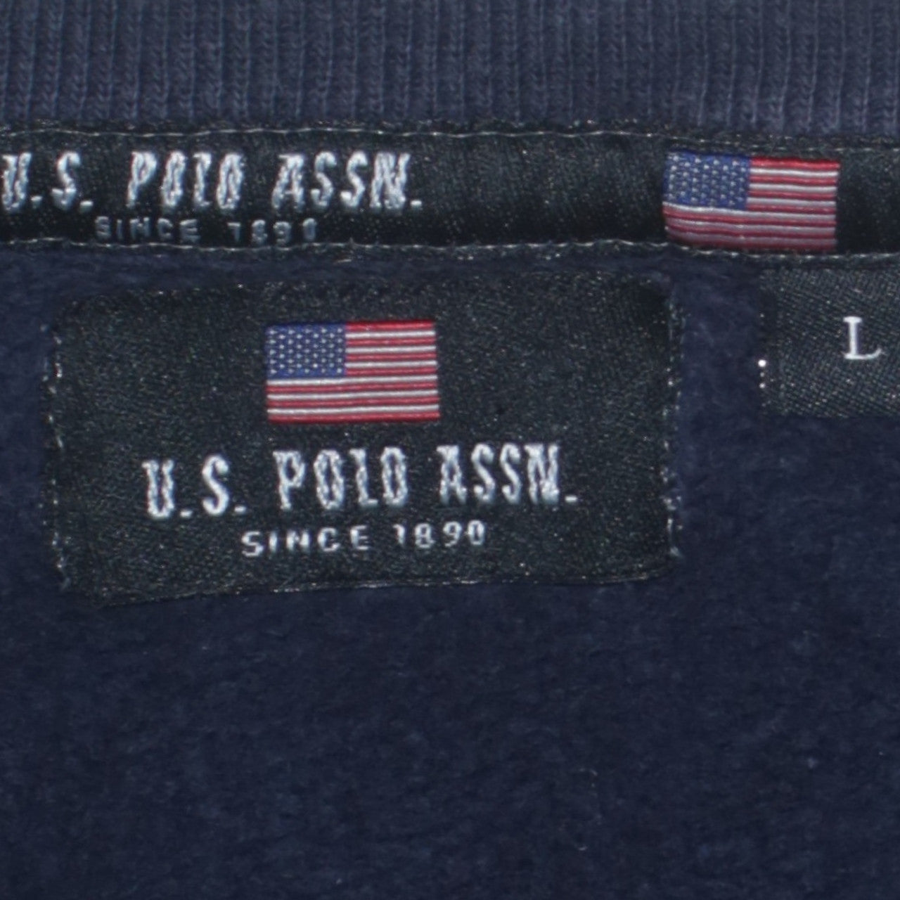 U.S. Polo Assn. Men's Blue Logo Pullover Sweatshirt Size L