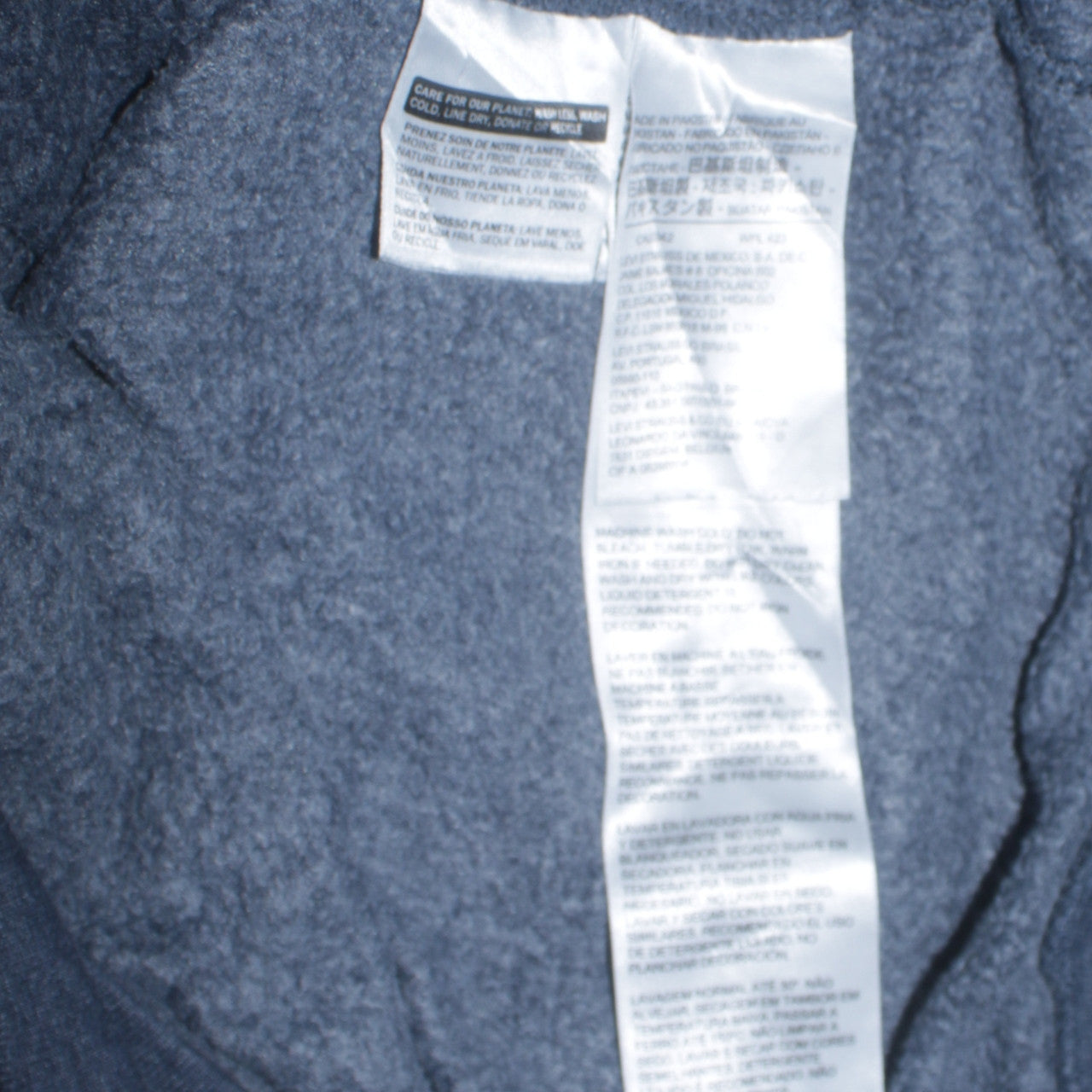 Levi's Men's Blue Pullover Hoodie Size L Graphic Logo Sweatshirt