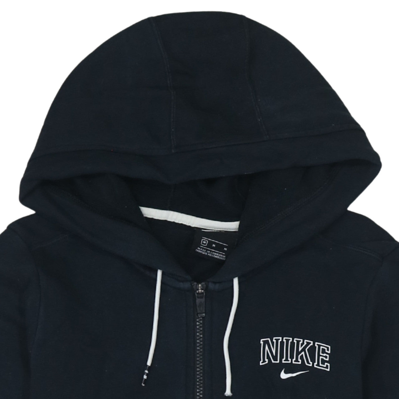Nike Men's Black Full Zip Hoodie M Sportswear Fleece Sweatshirt