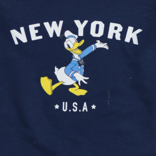 Disney Women’s Navy Blue Donald Duck New York Sweatshirt XS