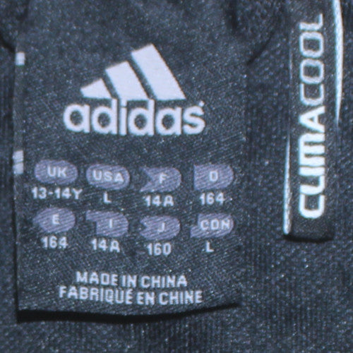 Adidas Boys Black 13-14 Years Climalite Track Jacket Châteauguay Cougars