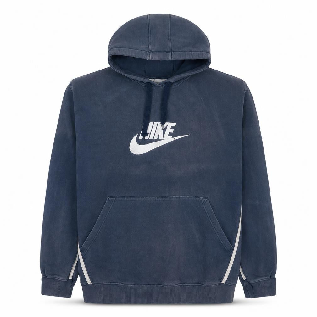 Nike Men's Blue XL Pullover Hoodie Sweatshirt with Logo Print