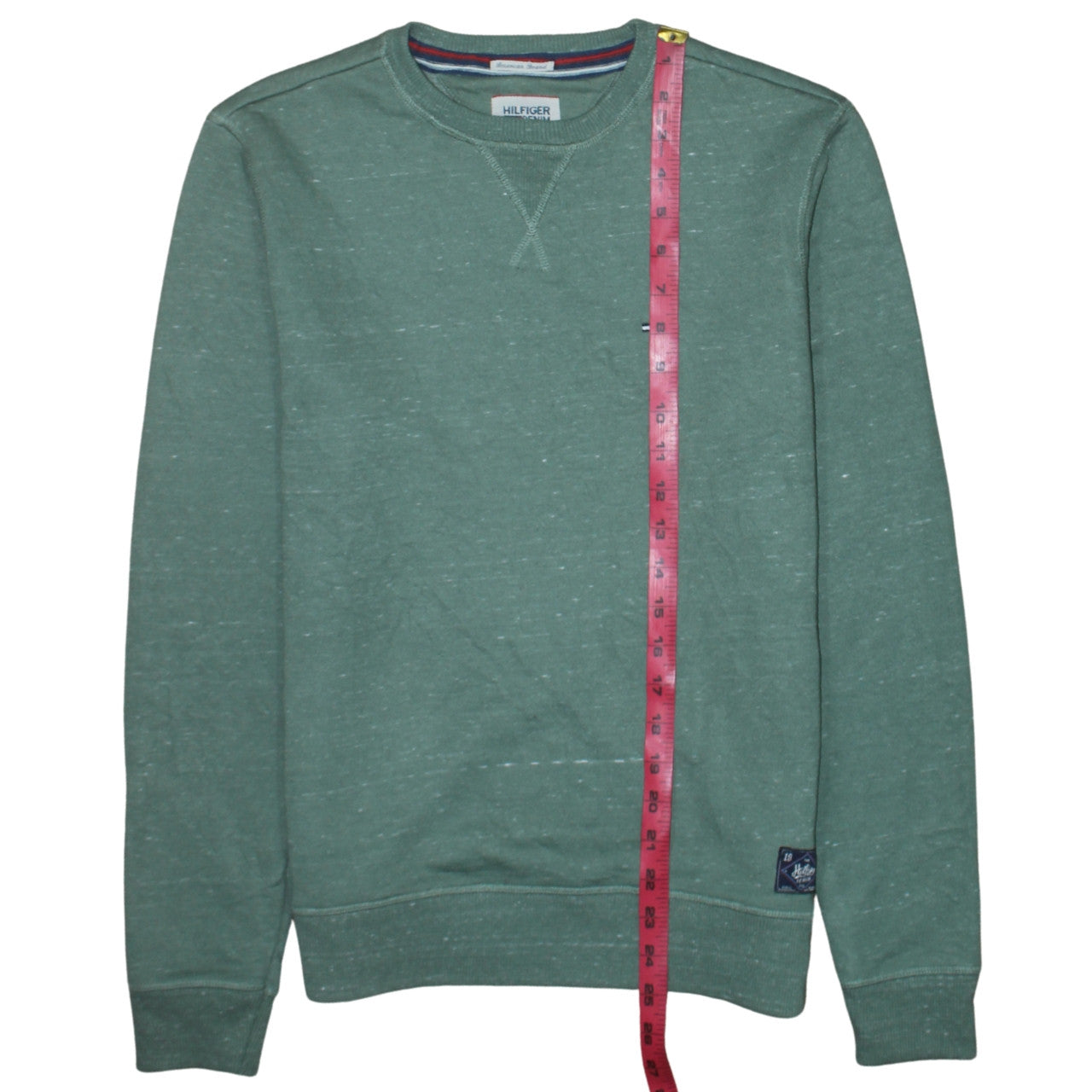 Tommy Hilfiger Men's Green Pullover Sweatshirt Size S Crew Neck