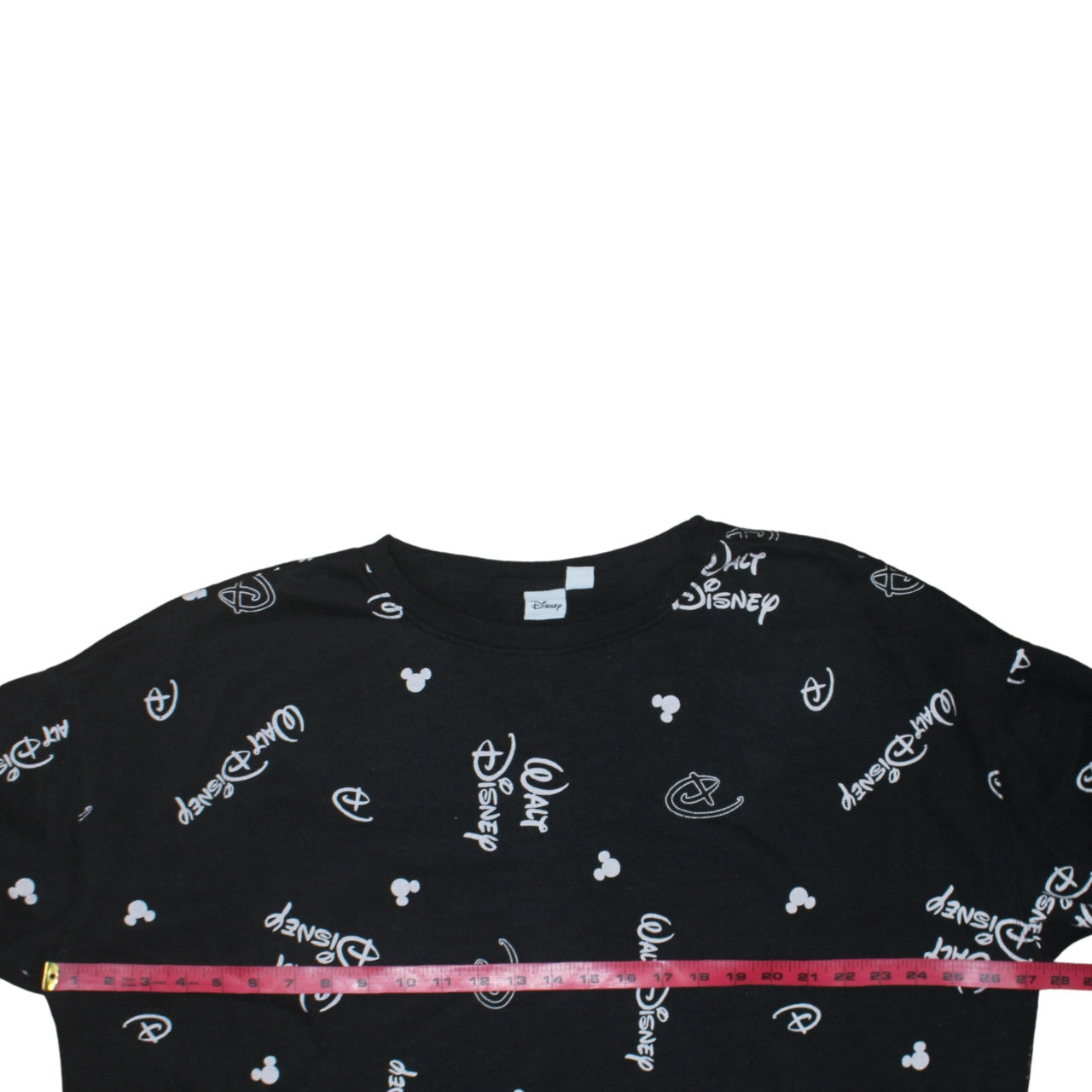 Disney Womens Black 2XL Pullover Sweatshirt with Logo Print
