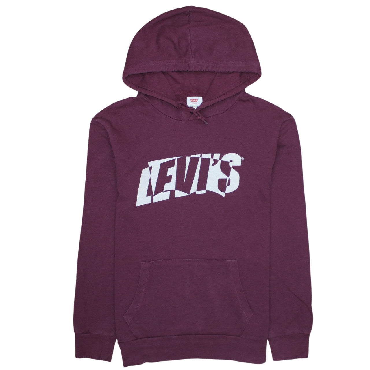 Levi's Men's Purple Pullover Hoodie Size L Logo Graphic Sweatshirt
