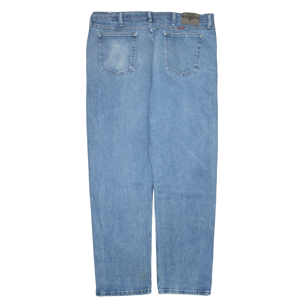 Wrangler Men's Blue Straight Leg Denim Jeans 40W 32L Regular Fit
