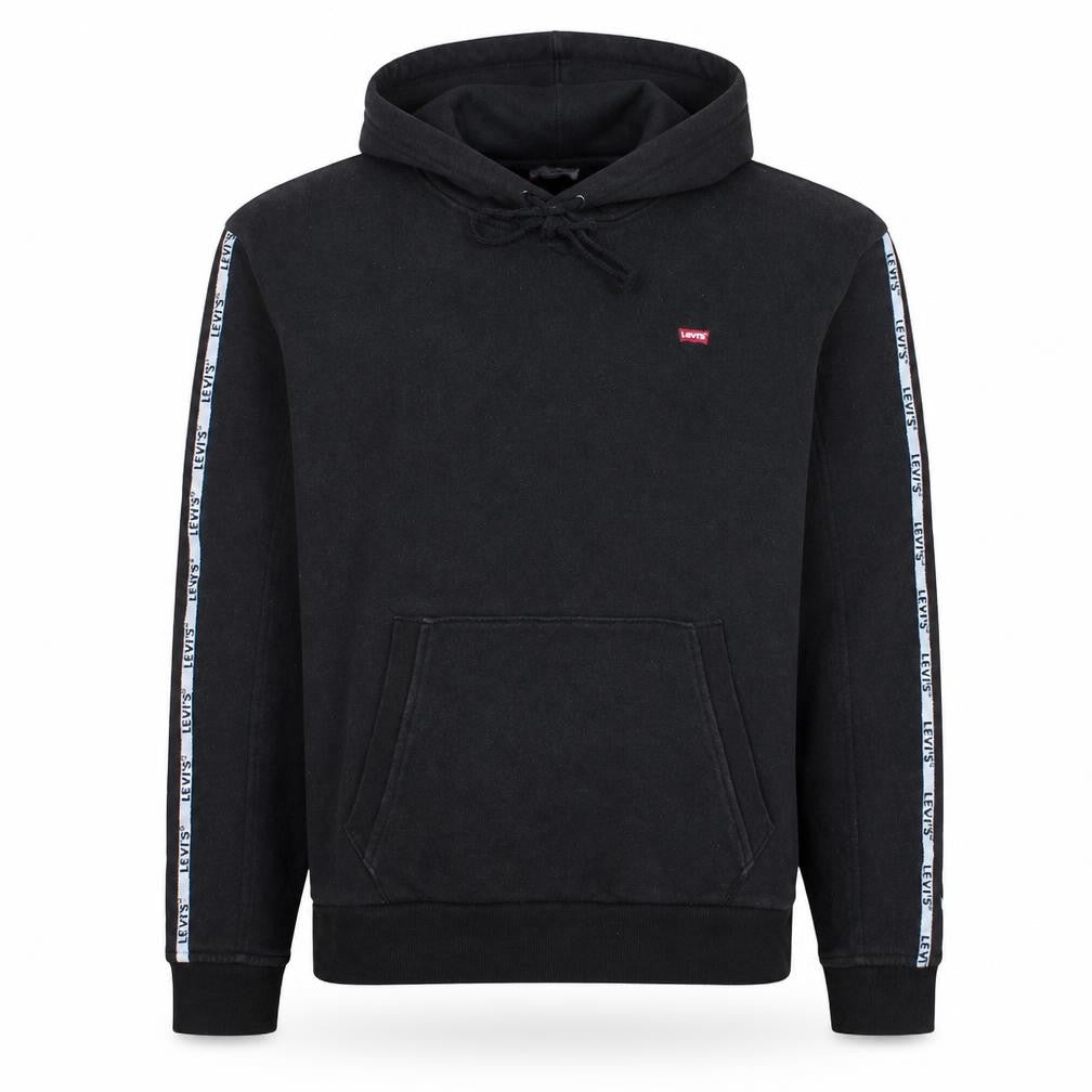 Levi's Men's Black Pullover Hoodie Medium Classic Logo Fleece