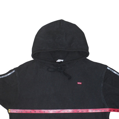 Levi's Men's Black Pullover Hoodie Medium Classic Logo Fleece