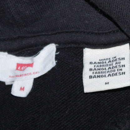 Levi's Men's Black Pullover Hoodie Medium Classic Logo Fleece
