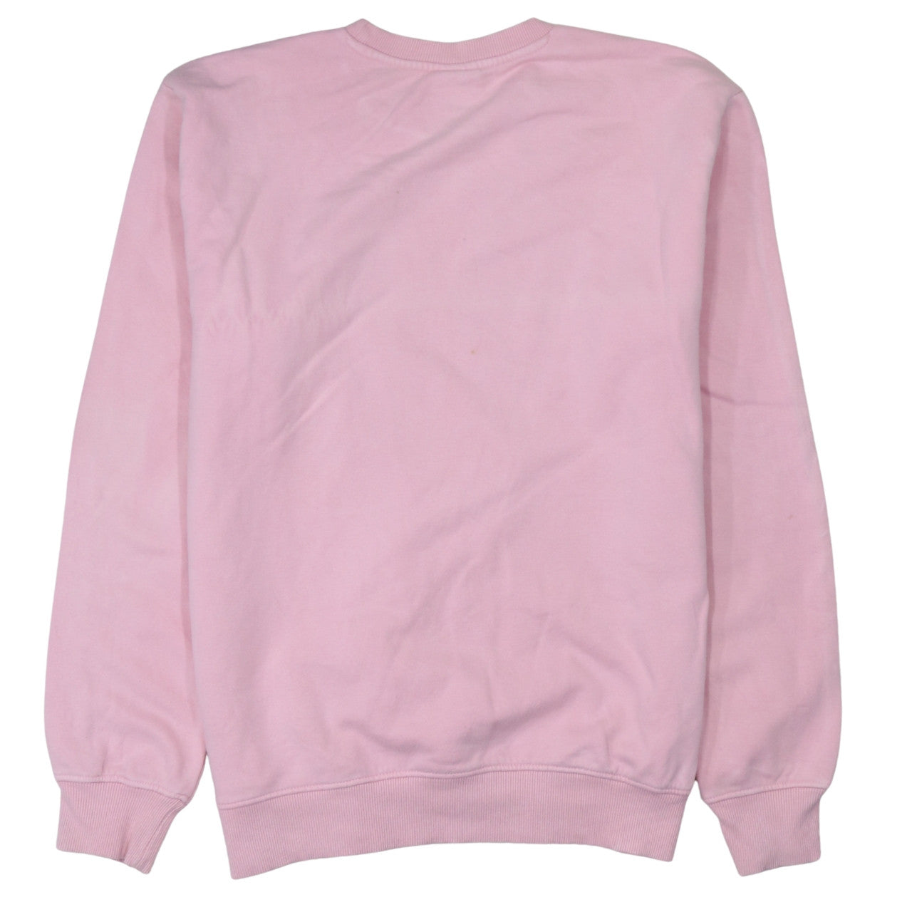 Ellesse Womens Pink Logo Sweatshirt UK 12 Cotton Blend Crew Neck