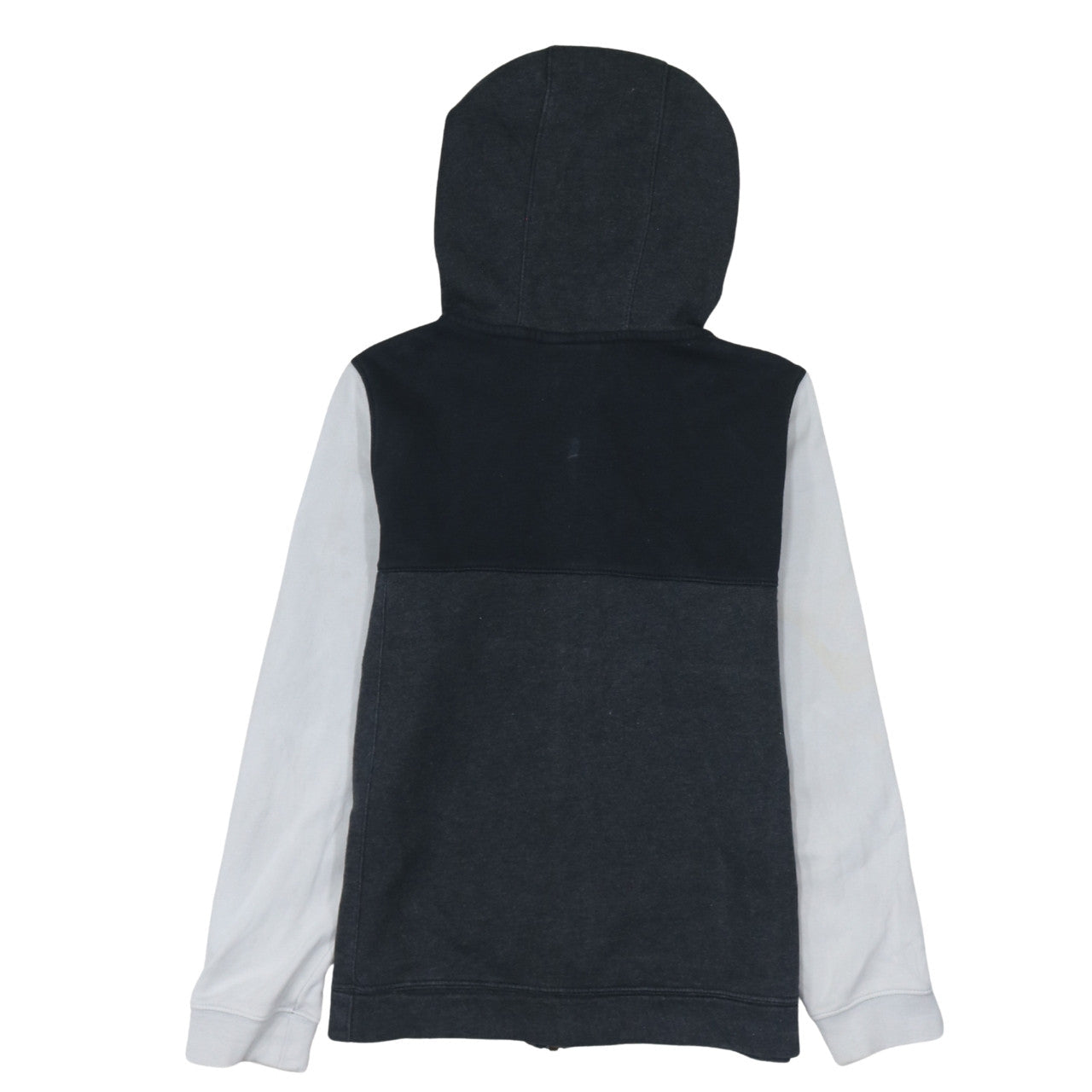 Nike Boys Black Full Zip Hoodie 13-14 Years Fleece Lined Logo Sweatshirt