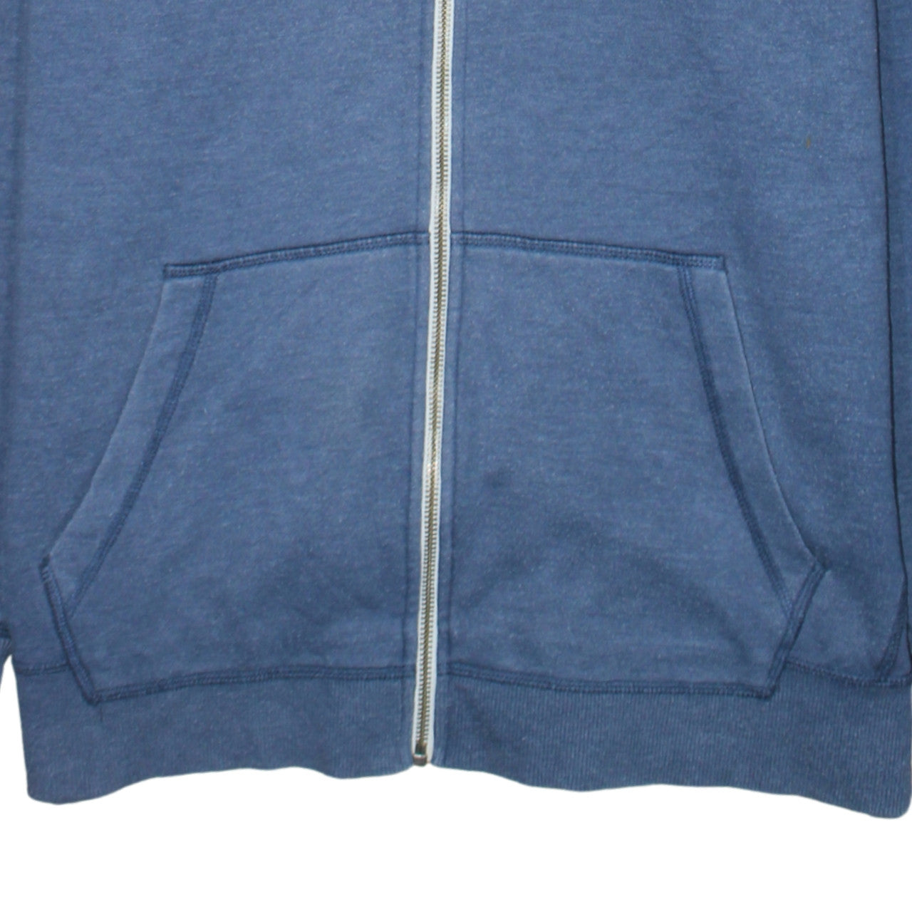 Converse Men Blue Full Zip Hoodie XL Fleece Cotton Blend