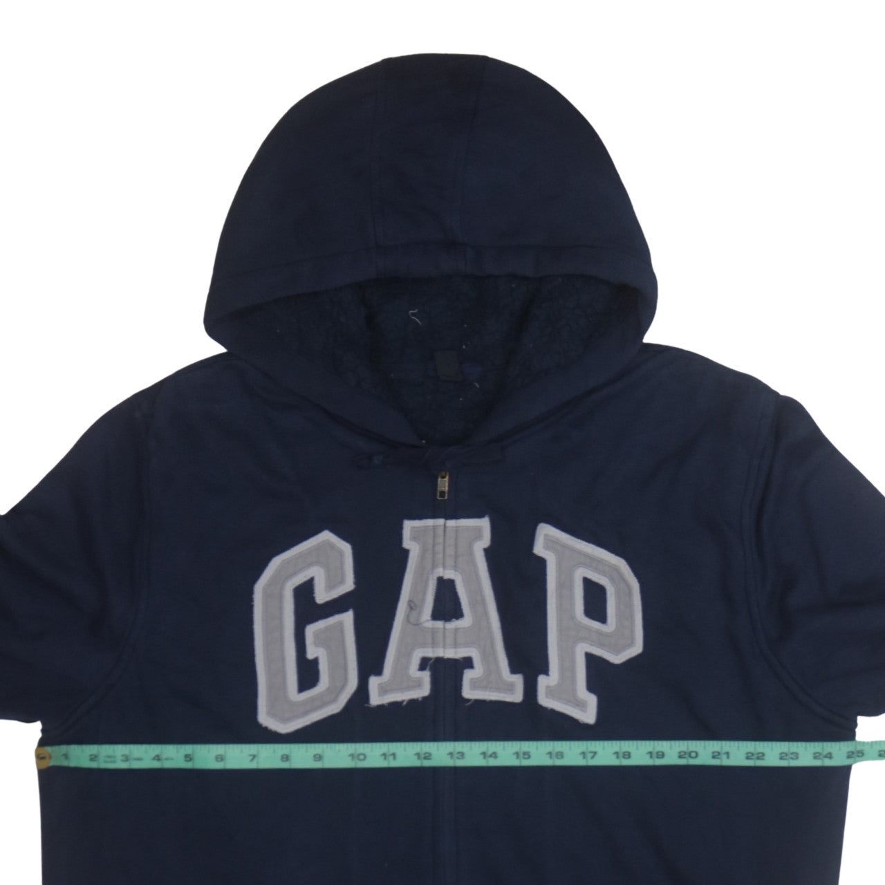 GAP Men's Blue Full Zip Hoodie XL Cotton Blend Sweatshirt