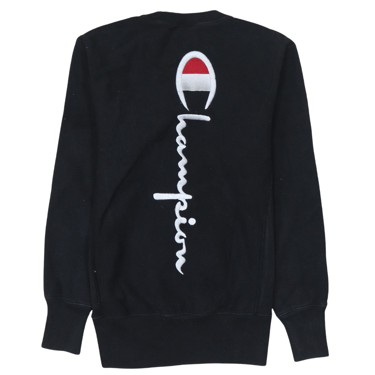Champion Men's Black Small Crew Neck Pullover Sweatshirt