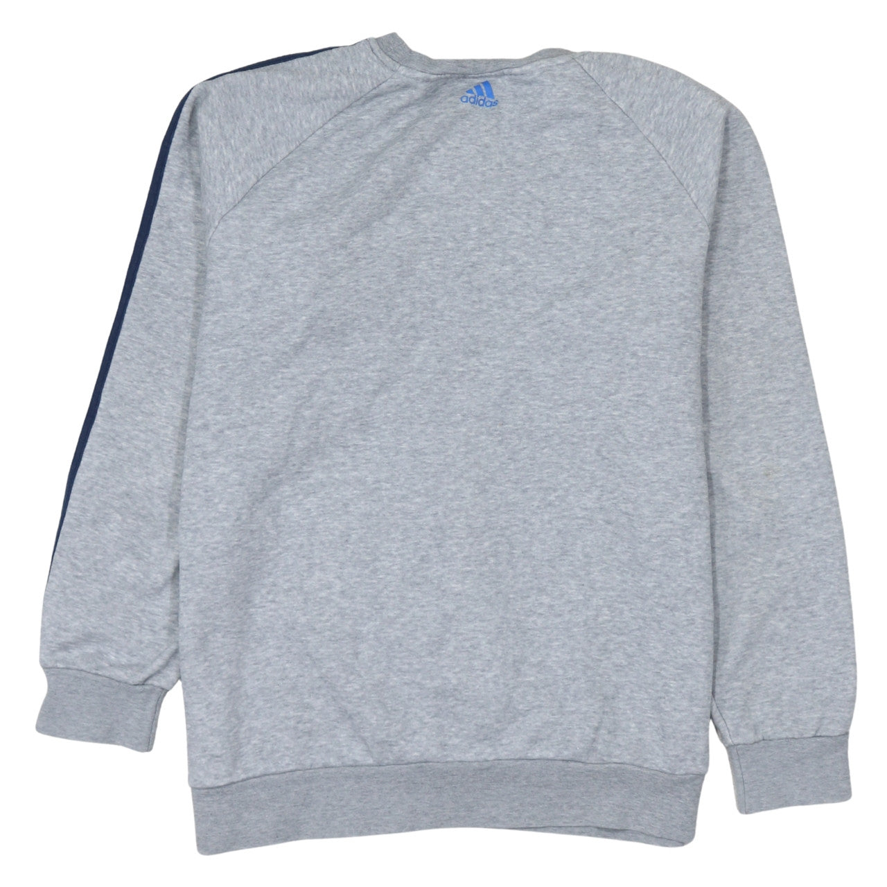 adidas Boys Grey Crew Neck Pullover Sweatshirt 14-15 Years Logo Sportswear