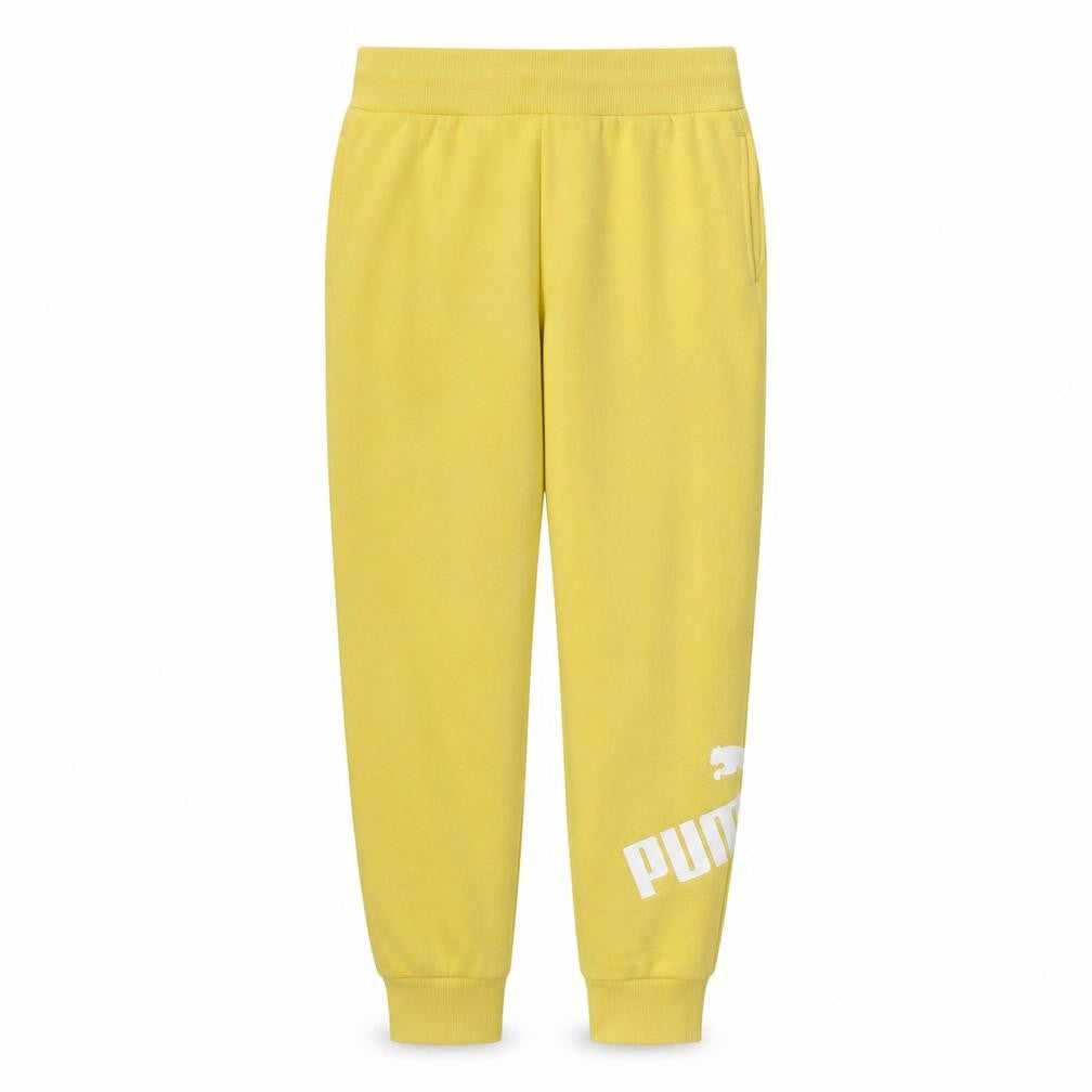 Puma Women's Yellow Jogger Sweatpants L Regular Fit Activewear