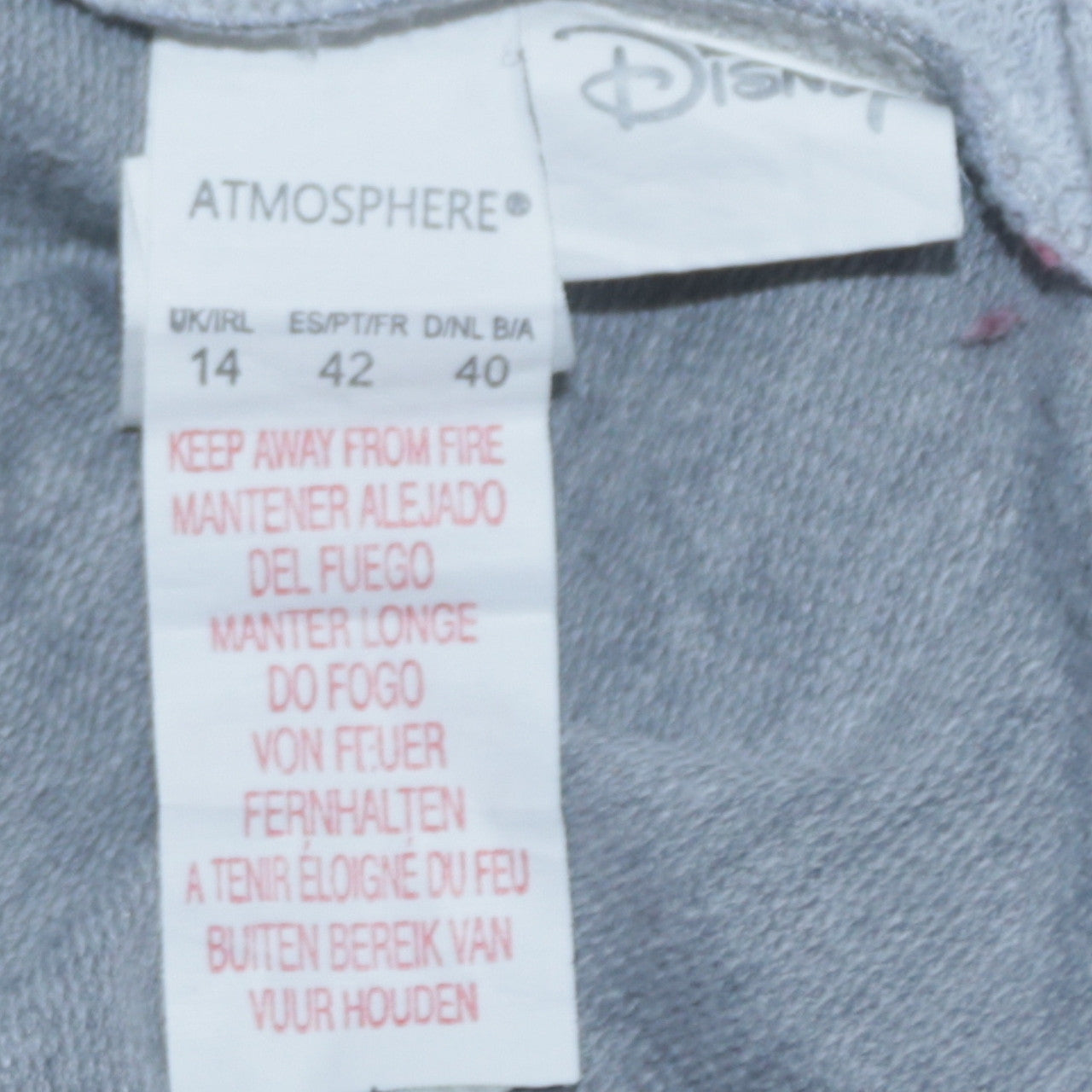 Disney Frozen Womens Grey Sweatshirt UK 14 Anna Elsa Olaf Print Pullover