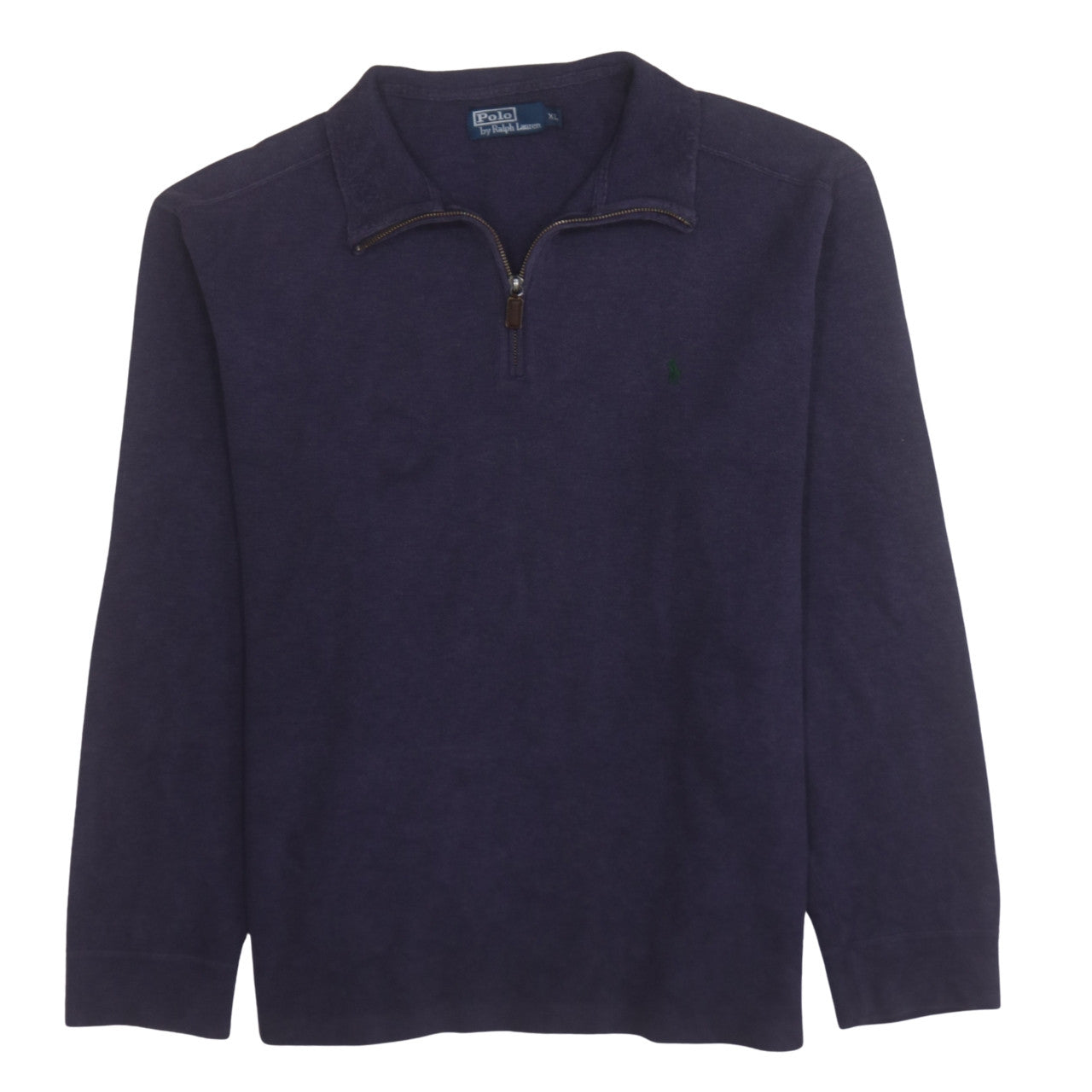 Ralph Lauren Men’s Purple Cotton 1/4 Zip Jumper XL