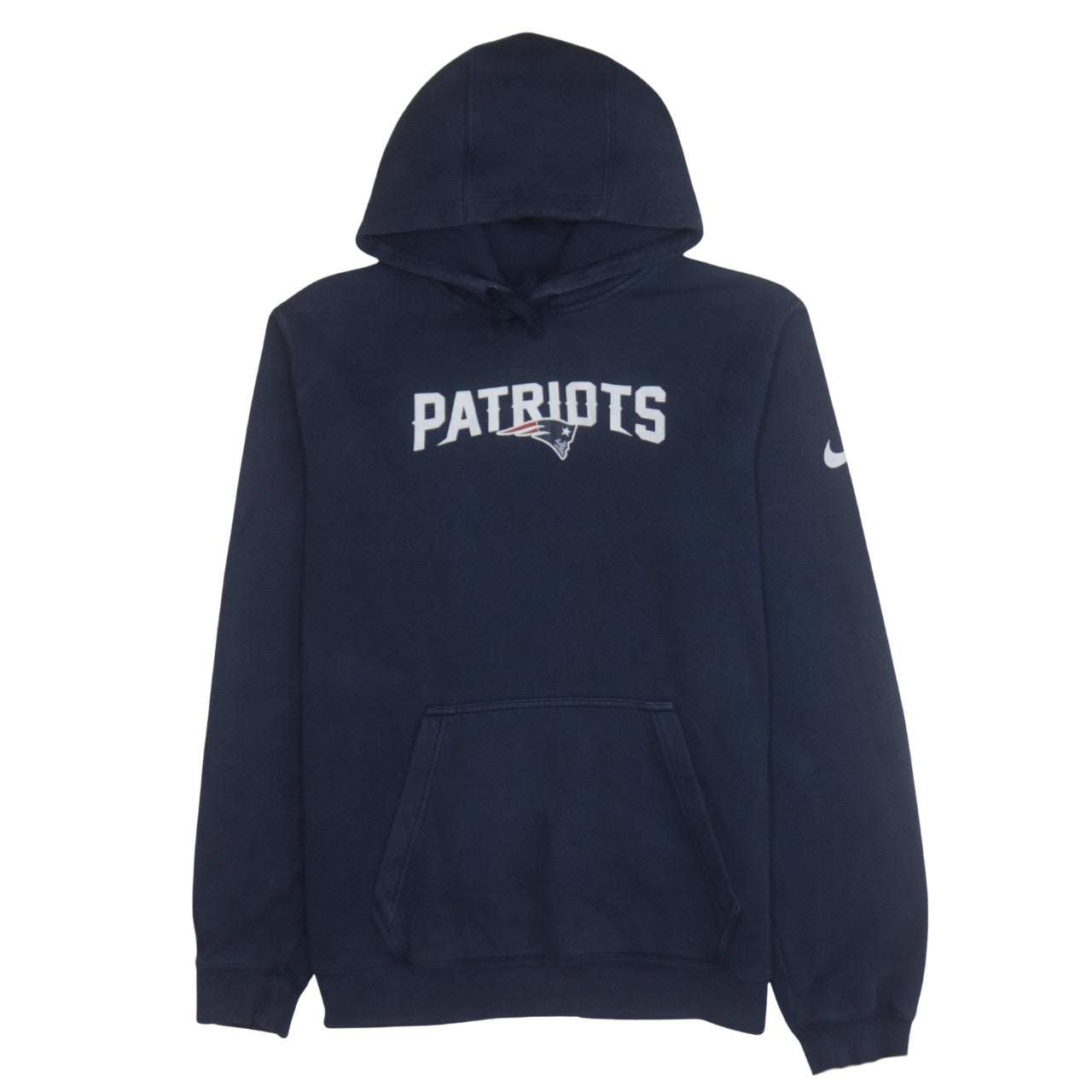 Nike NFL Patriots Navy Hoodie Men's M Pullover Cotton Blend