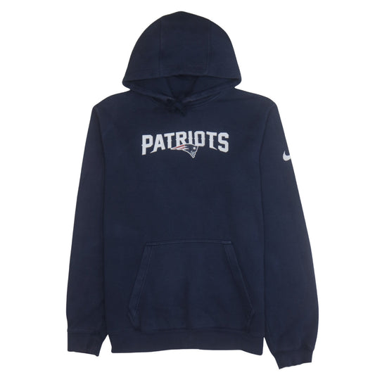 Nike NFL Patriots Navy Hoodie Men's M Pullover Cotton Blend