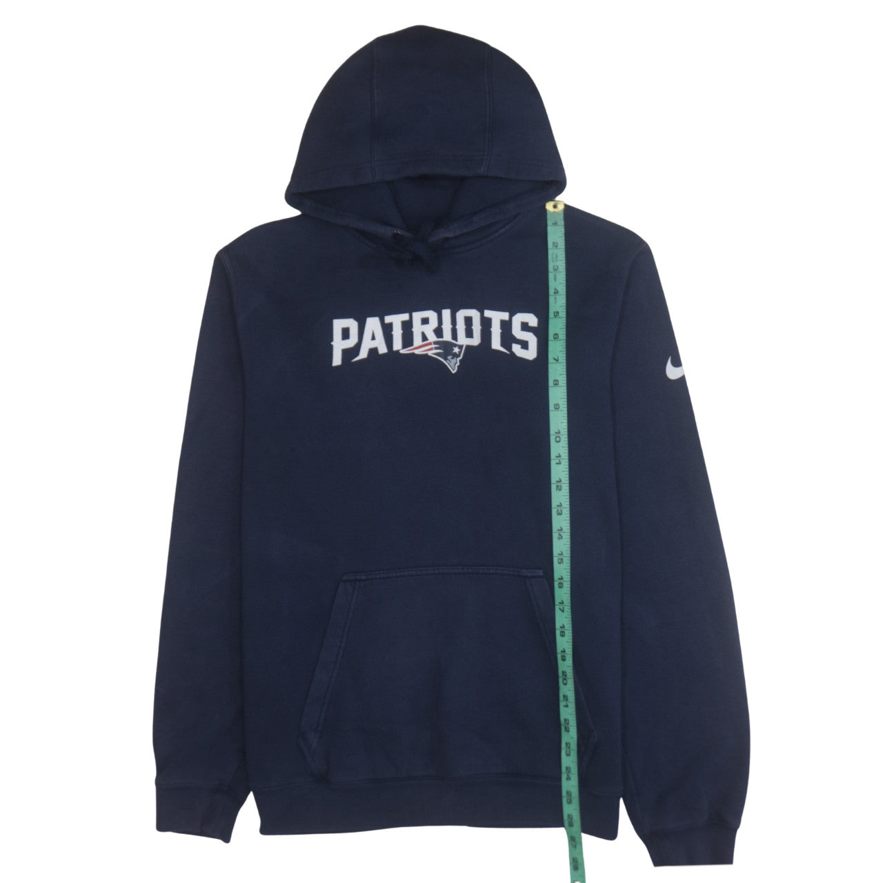 Nike NFL Patriots Navy Hoodie Men's M Pullover Cotton Blend
