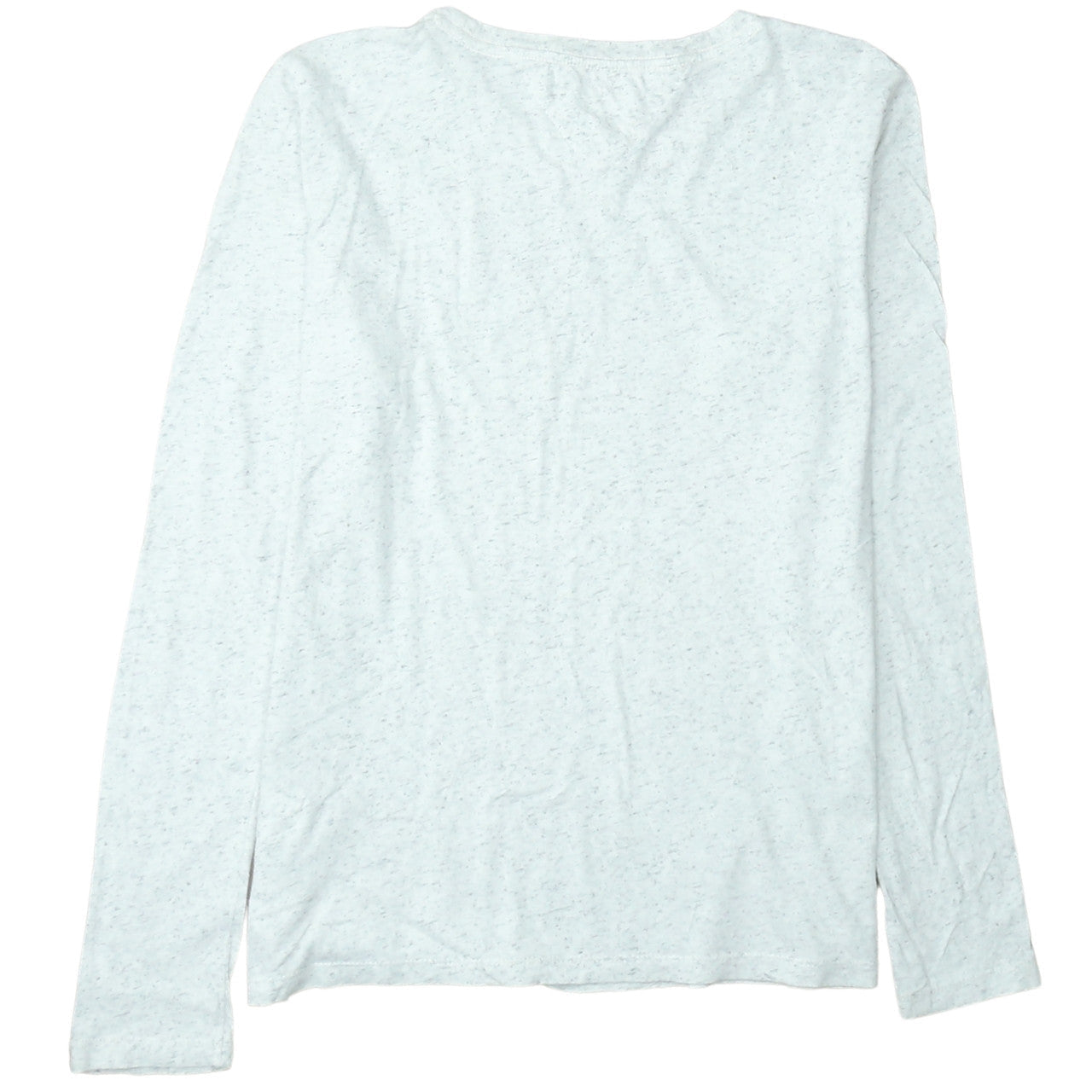 Tommy Jeans Women's White Long Sleeve Cotton T-Shirt Size L