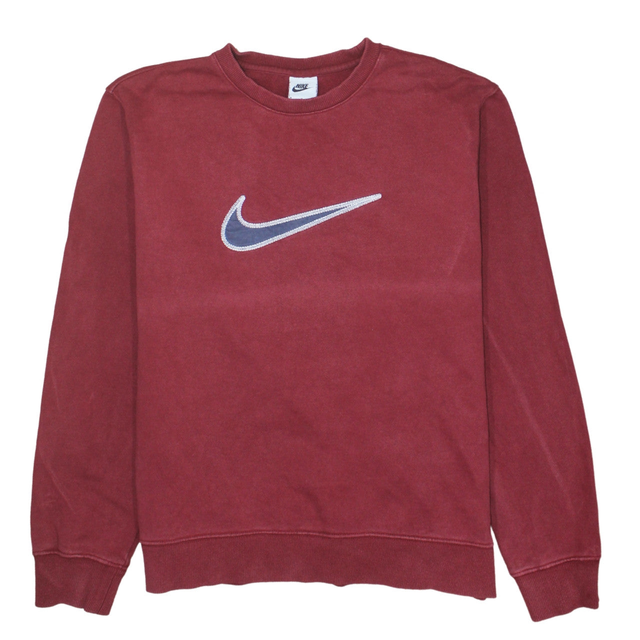 Nike Men's Red Crew Neck Pullover Sweatshirt Size M