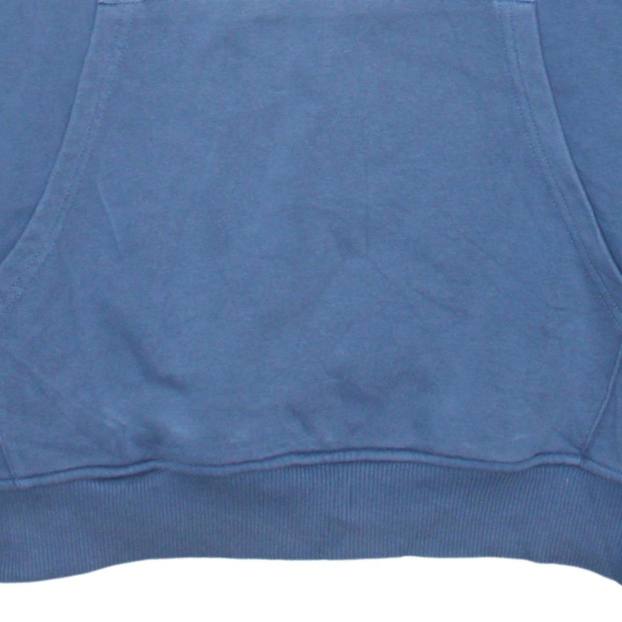 The North Face Men's Blue Small Pullover Hoodie with Logo Pocketed Sweatshirt