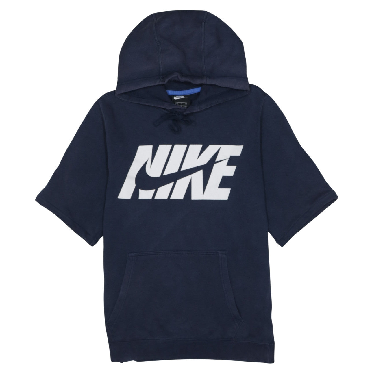 Nike Men's Blue Short Sleeve Pullover Hoodie S Logo Sportswear