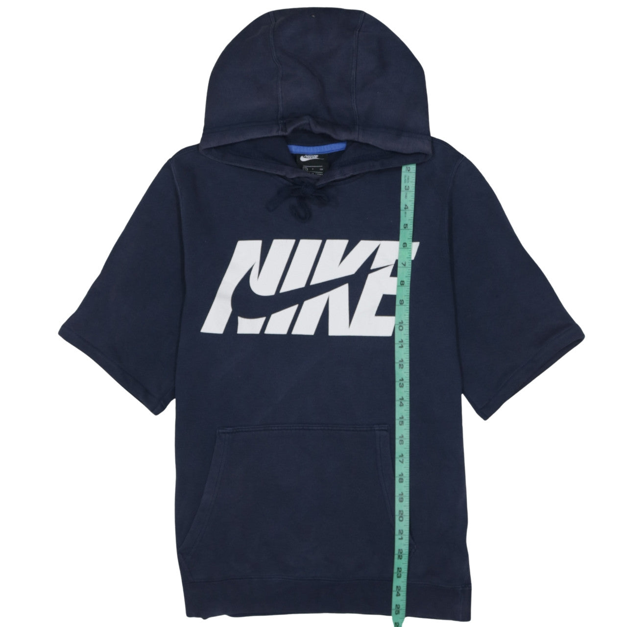 Nike Men's Blue Short Sleeve Pullover Hoodie S Logo Sportswear