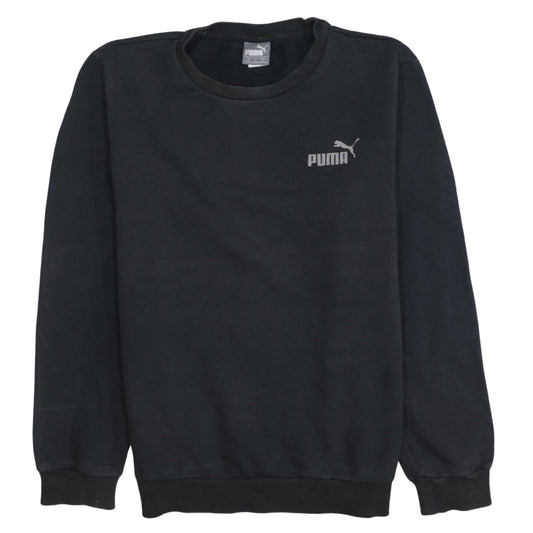 Puma Men’s Black Crew Neck Pullover Sweatshirt Size S