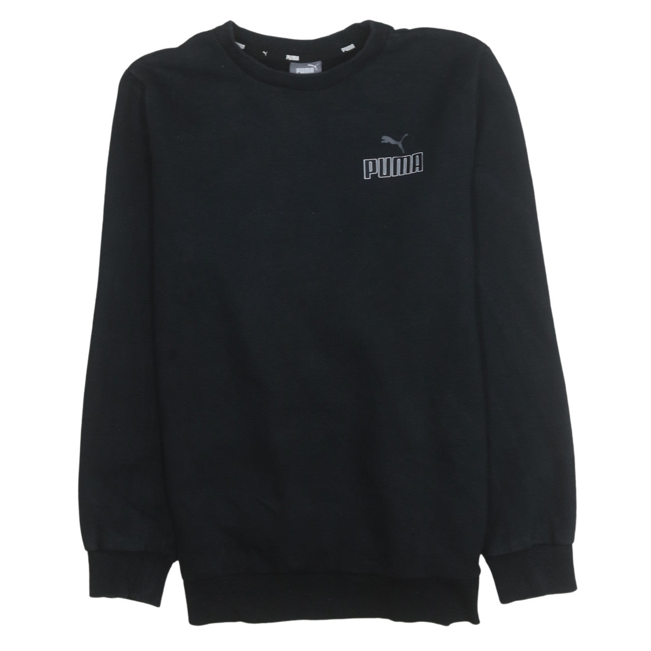 Puma Men's Black Crew Neck Pullover Sweatshirt Size S