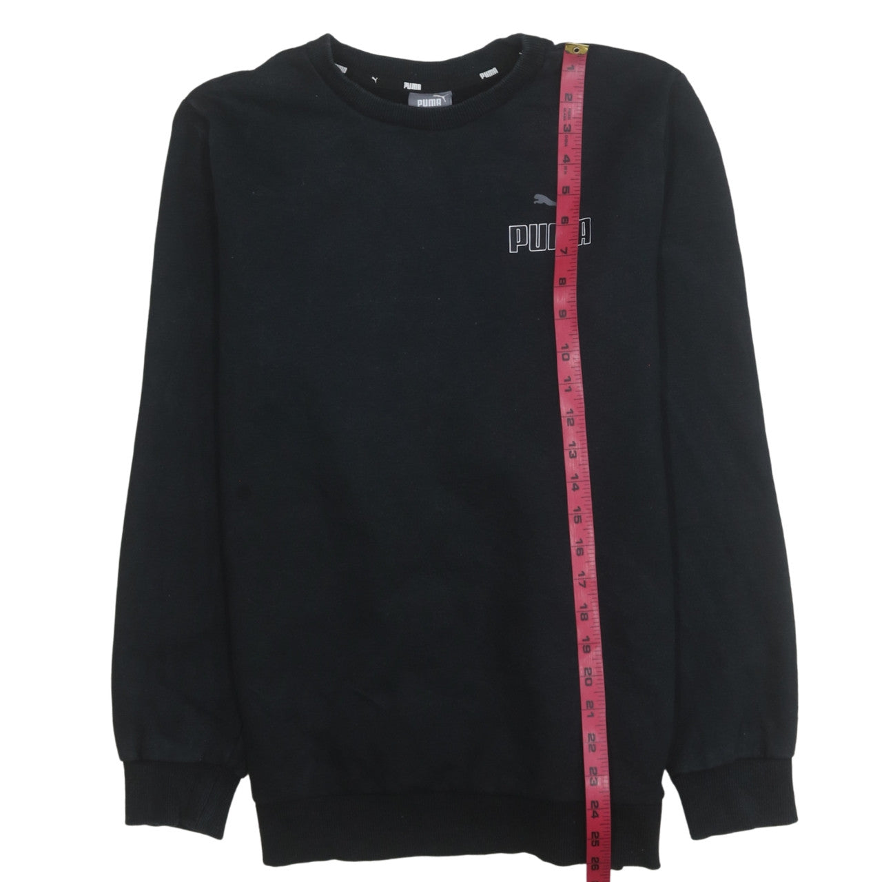 Puma Men's Black Crew Neck Pullover Sweatshirt Size S