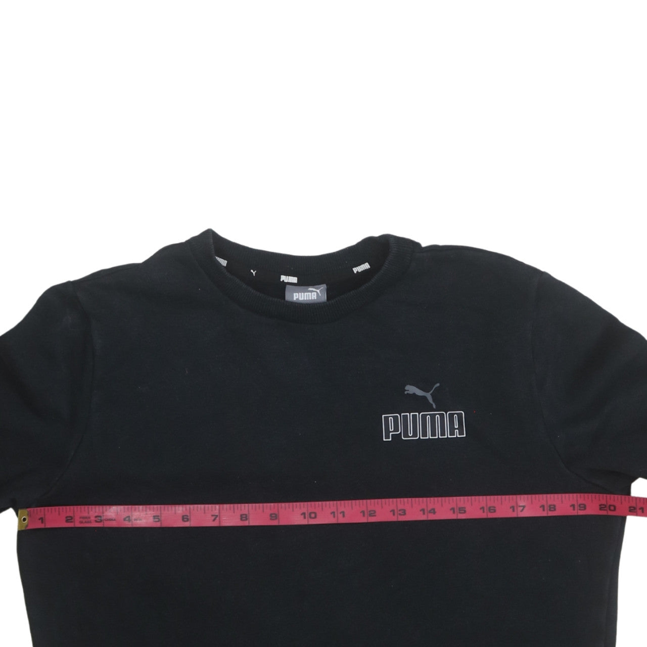 Puma Men's Black Crew Neck Pullover Sweatshirt Size S