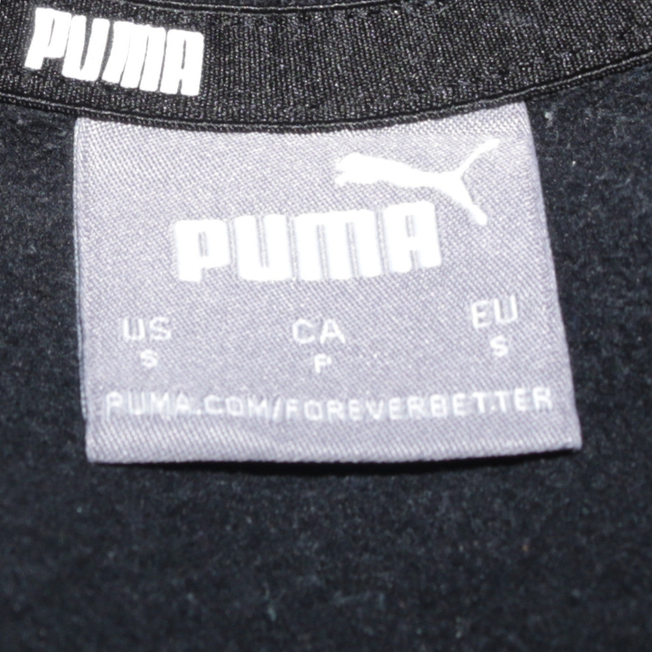 Puma Men's Black Crew Neck Pullover Sweatshirt Size S
