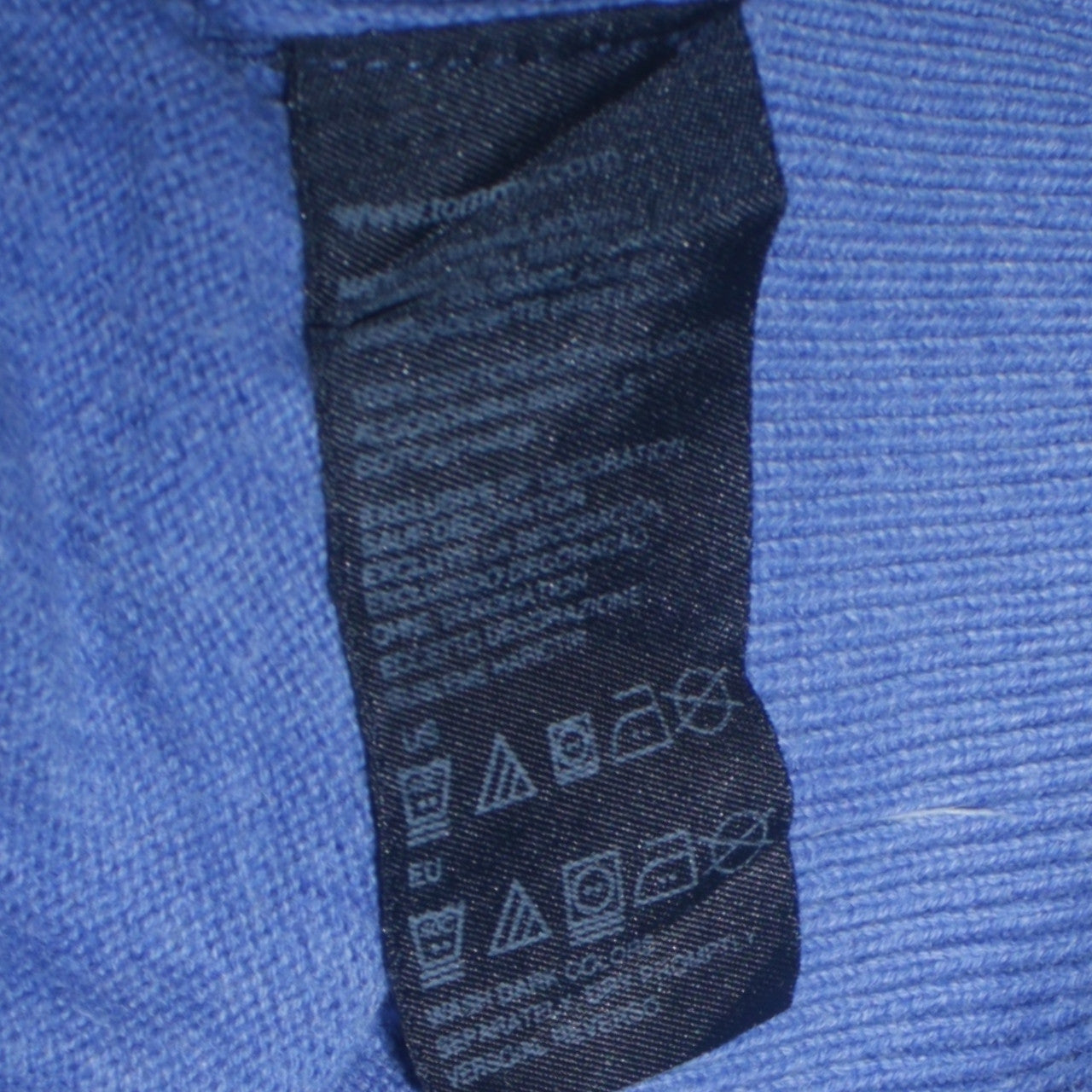Tommy Hilfiger Men's Blue Cotton 1/4 Zip Jumper Size L