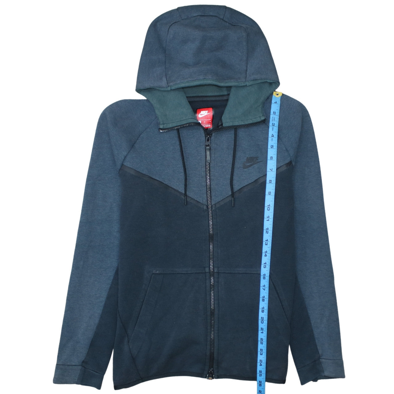 Nike Mens Blue Full Zip Hoodie Size M Regular Fit Sweatshirt