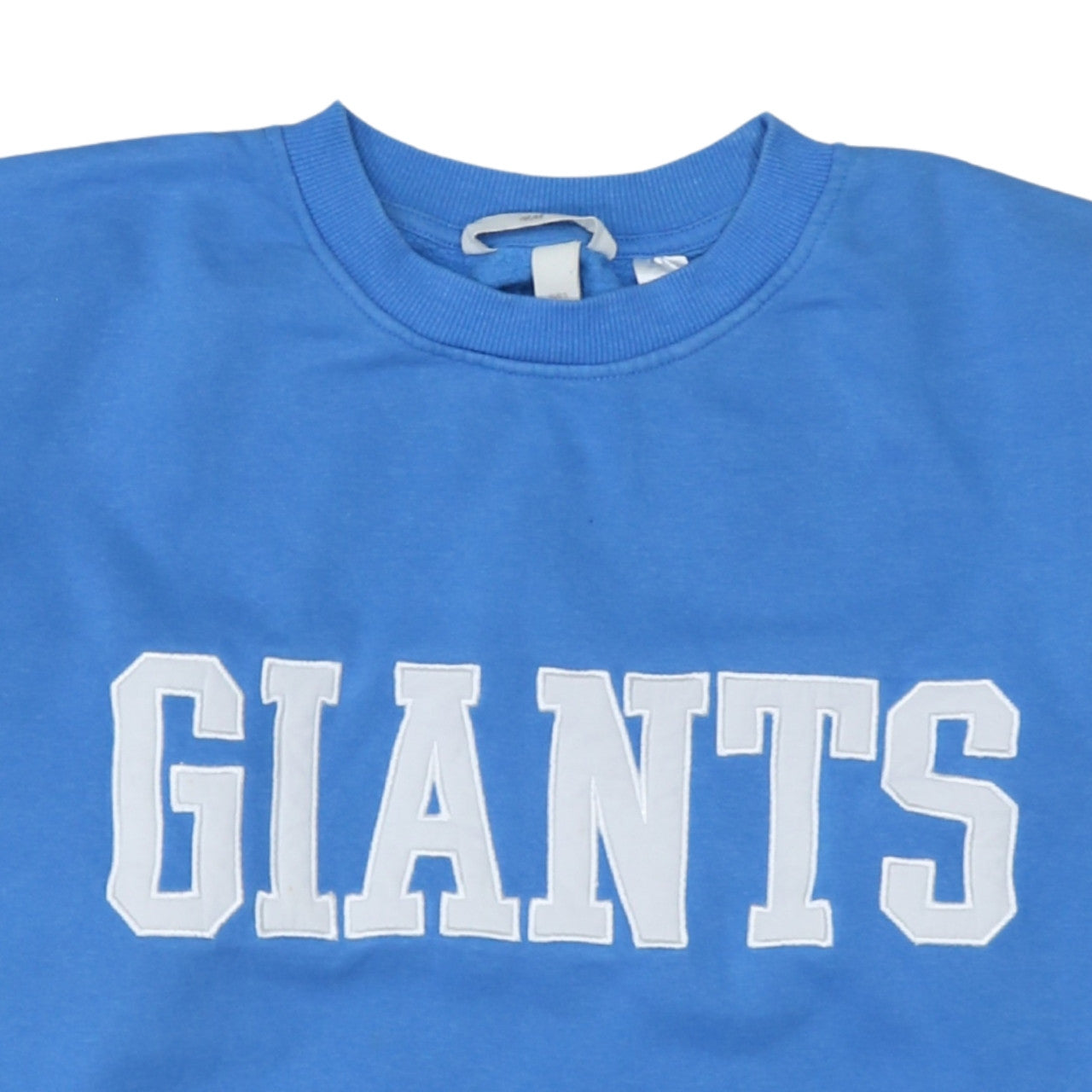 H&M Womens Blue Giants Crew Neck Pullover Sweatshirt M Cotton Blend