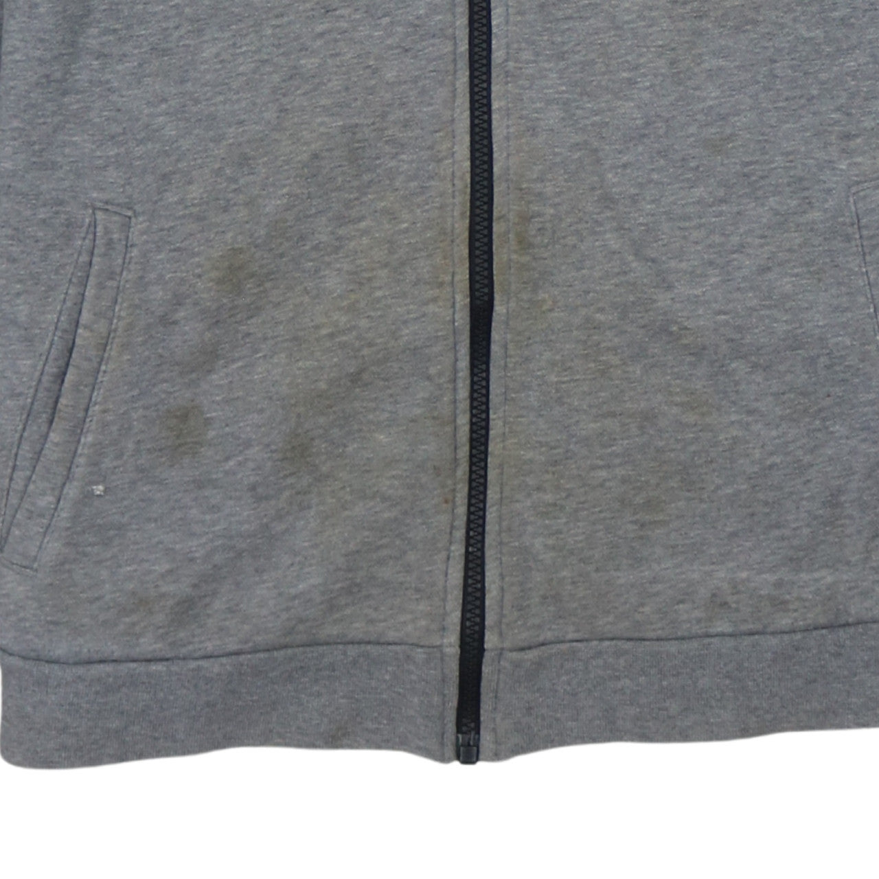 Nike Boys Grey Full Zip Hoodie Sweatshirt 13-15 Years Gym Air Logo
