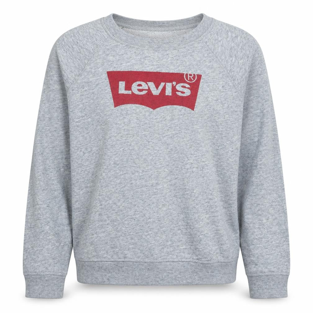 Levi's Women Grey Crew Neck Logo Sweatshirt Size M
